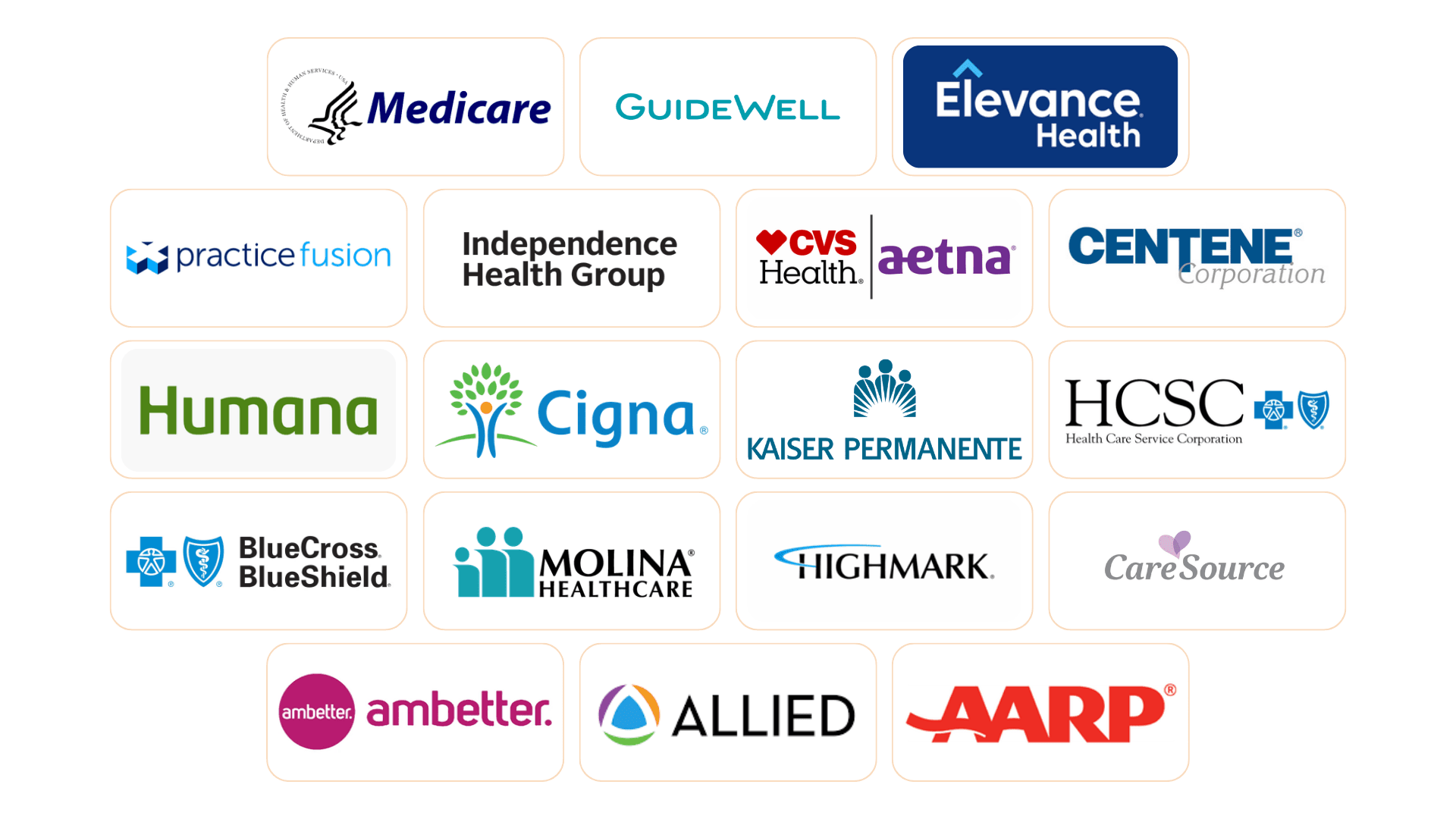 Major Insurance Companies We Handle