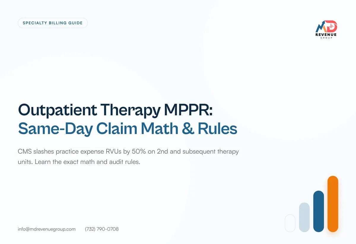 Therapy MPPR Billing Guide: Same-Day Claim Math & Rules